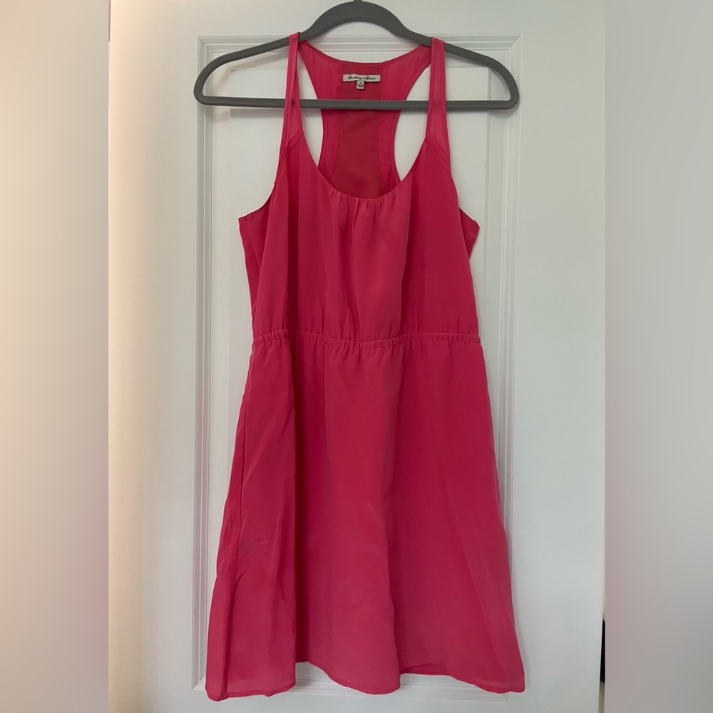 Hot pink halter dress, size 0